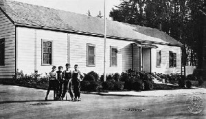 Postcard image of Ocean House/Paul Revere School, circa 1920. - Courtesy of John Freeman